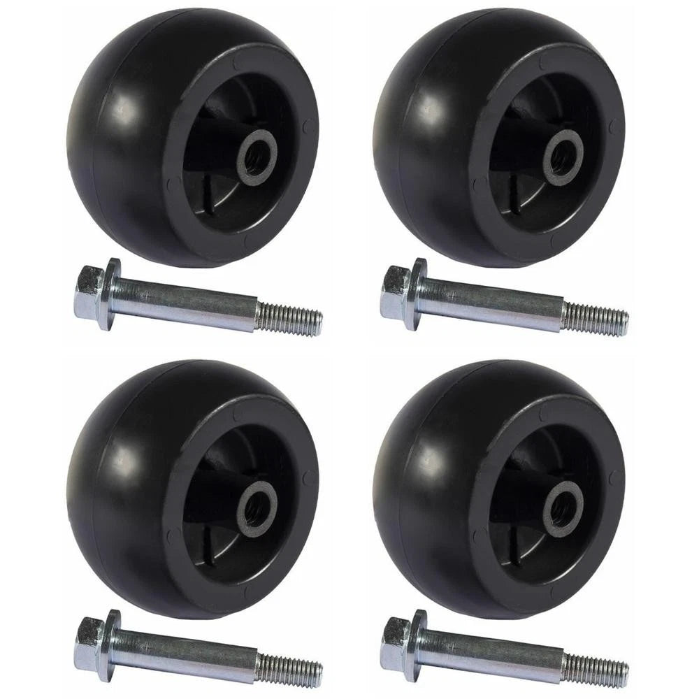 Set of 4 Rotary Deck Wheels for Bad Boy (018-0010-00, 022-1000-00)