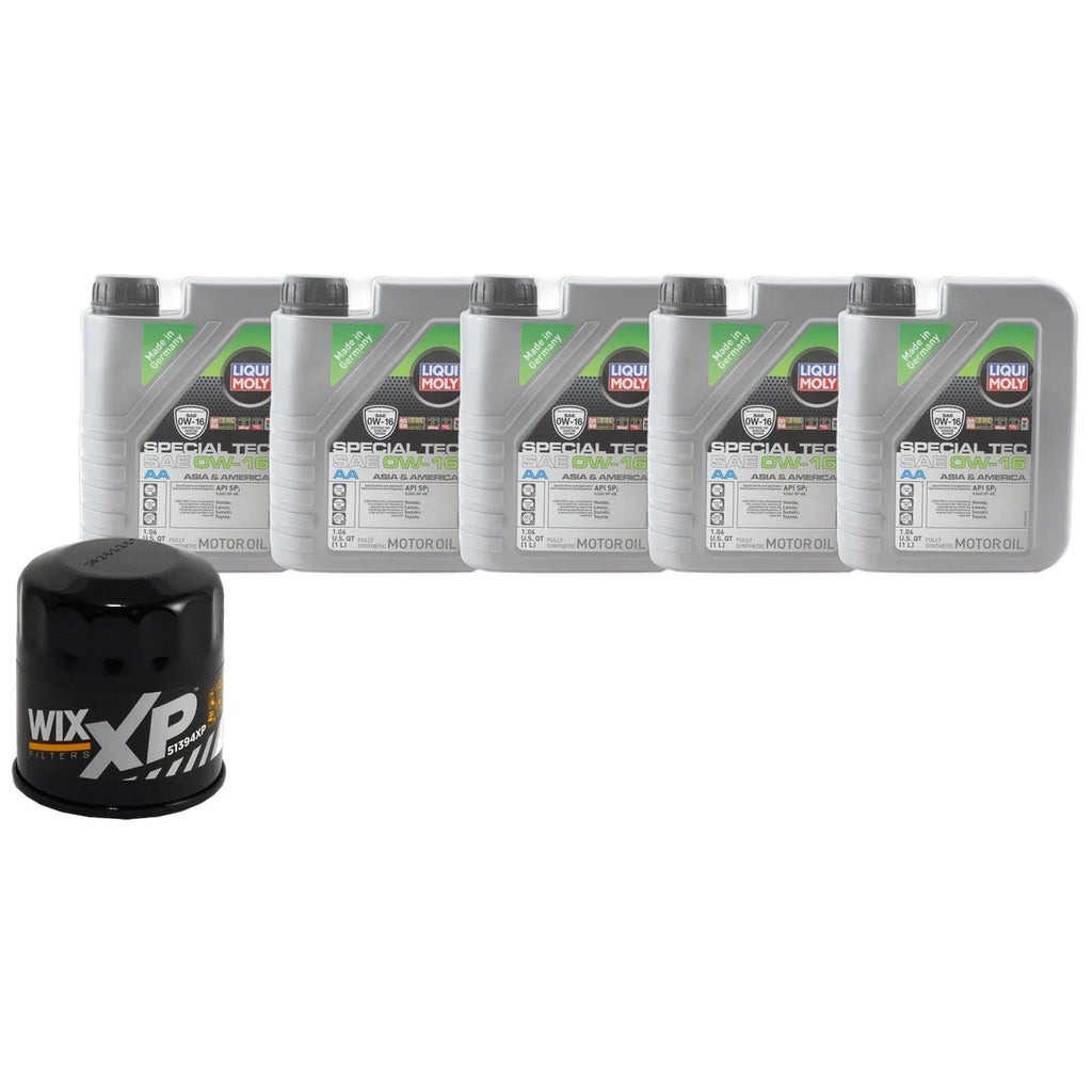 5L Liqui Moly SpecialTec AA 0W16 Engine Oil Change Kit for Camry Sienna (2018–2023)