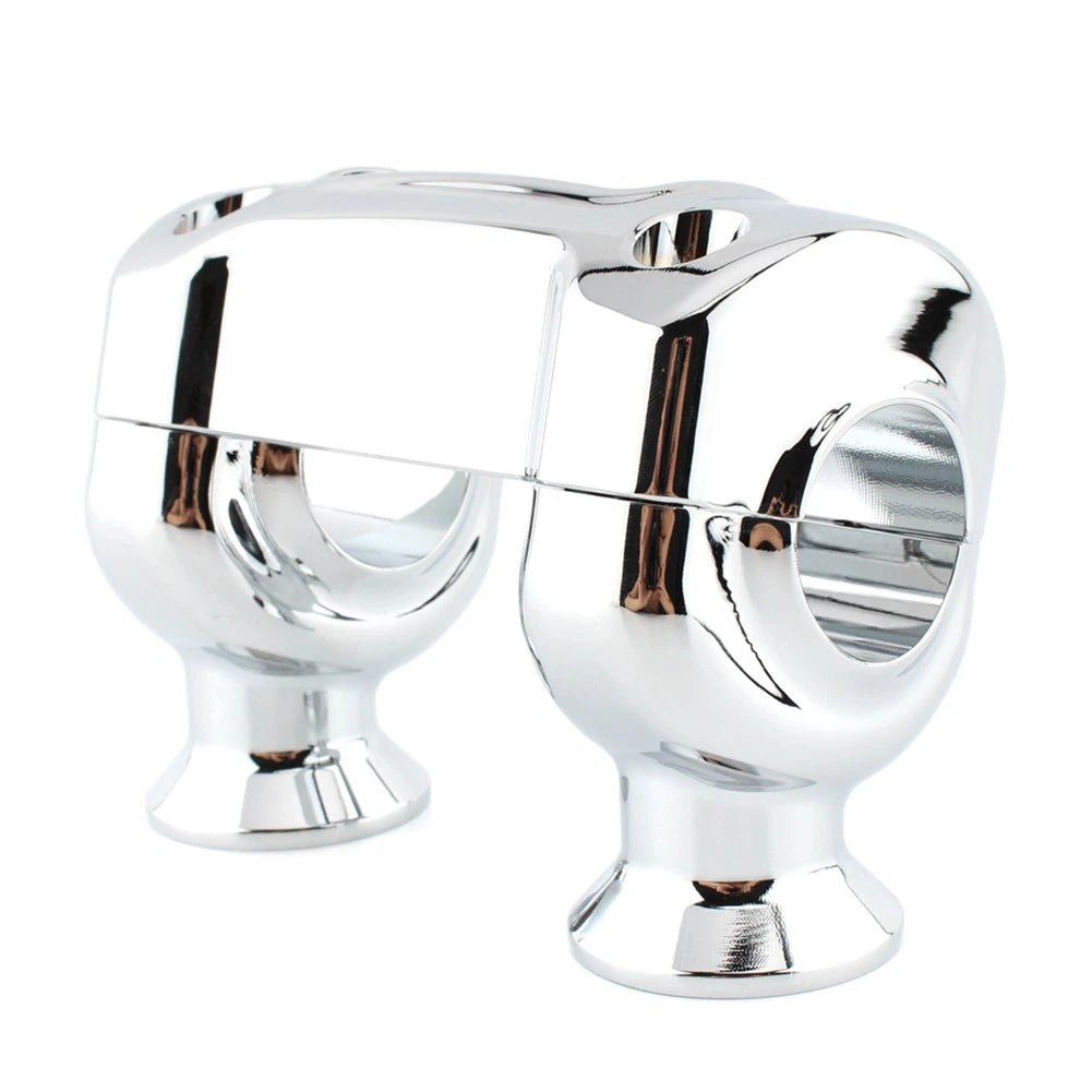 1 1/4" Handlebar Riser Top Clamp Kit for Harley Softail Street Bob (2018–2023) Chrome