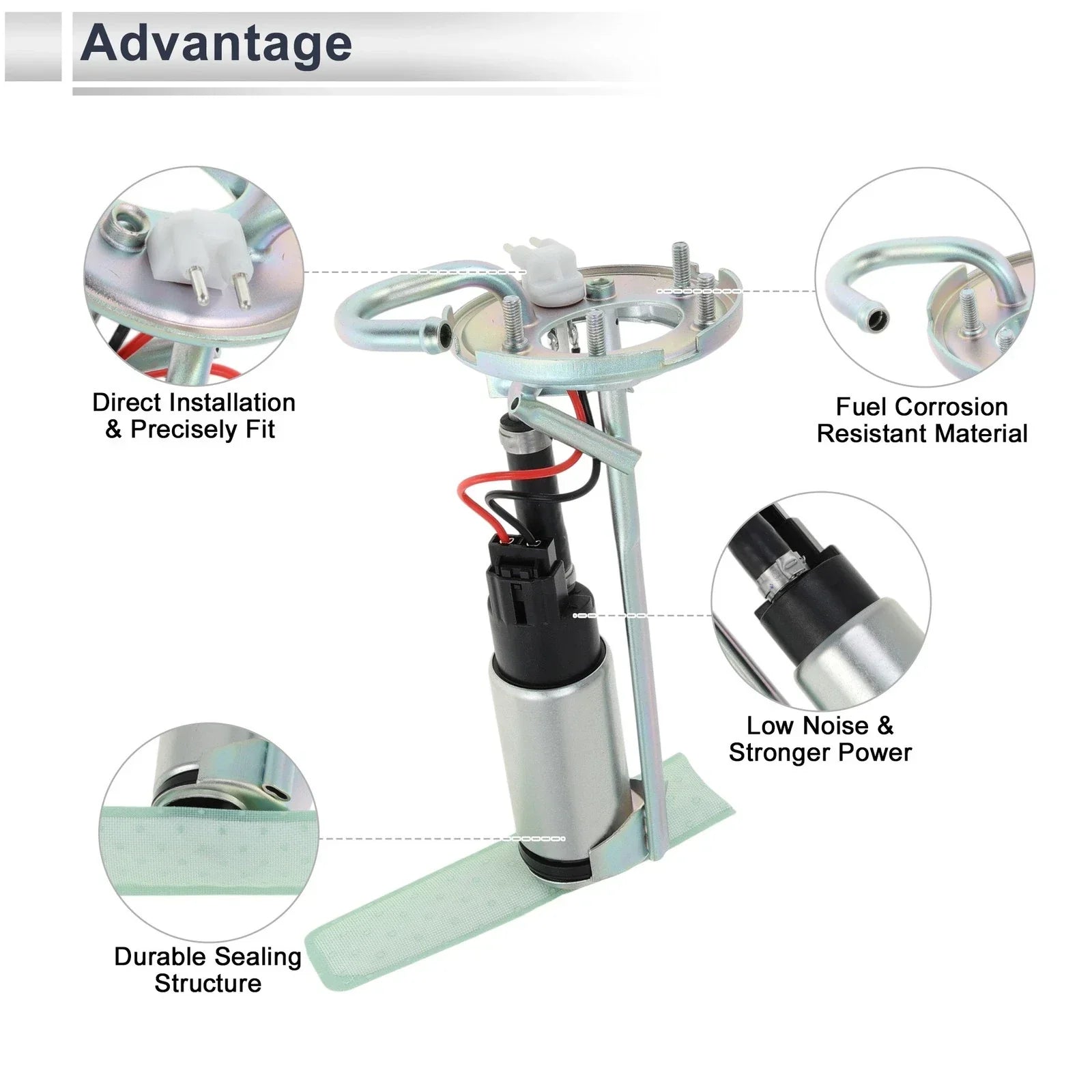 Fuel Pump Assembly 1.8L 2.5L 2.7L for BMW 318i 325 325i (1988-1993)