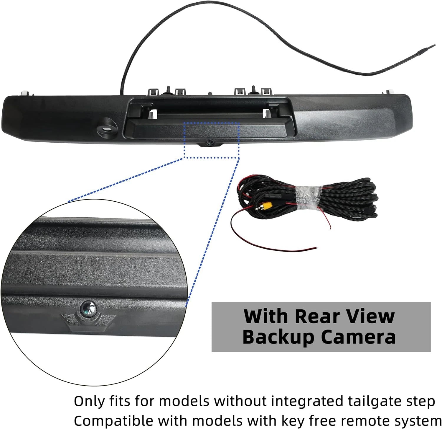 Tailgate Handle with Rear View Backup Camera for Ford Super Duty (2017–2022)