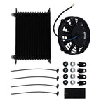 15 Row Transmission Oil Cooler 10AN with 7" Cooling Fan for Universal