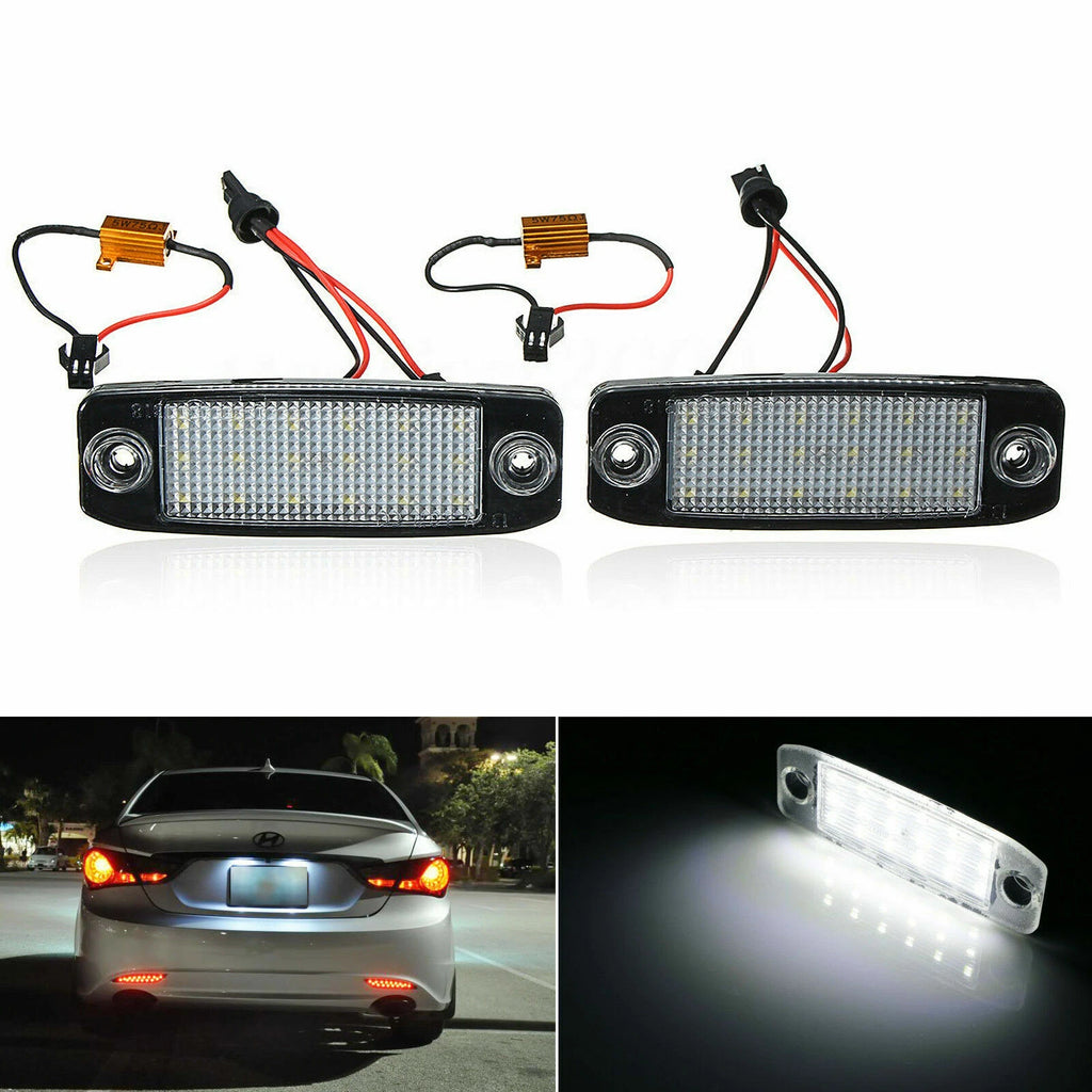 White LED License Plate Light for Hyundai Sonata i40 i45 (2011–2014)