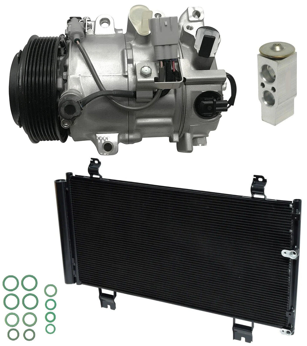 AC Compressor Kit w Condenser for Lexus IS250 2.5L (2006–2008)
