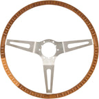 Steering Wheel Assembly Retro Teak Wood for 1963–1967 Chevy Corvette