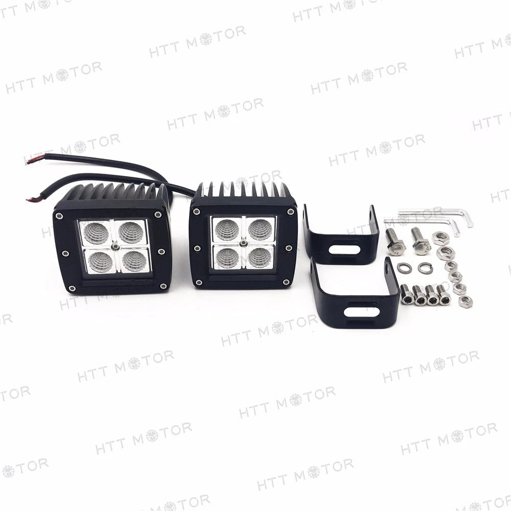 2X 12W Cree LED Fog Lights for Toyota Tundra (2014–2023) with Mounting Bracket
