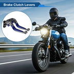 Adjustable Brake Clutch Lever for Honda CBR600RR (2007–2016) Titanium Blue