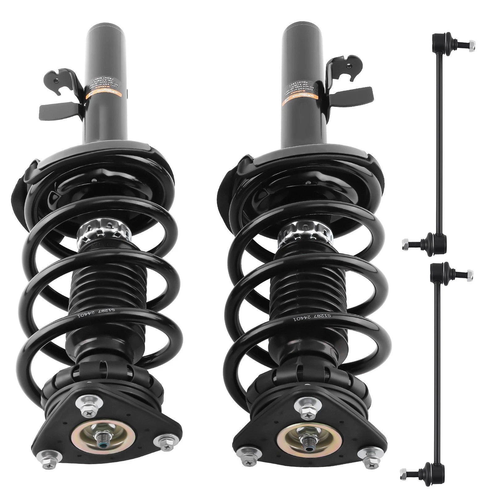 Set of 4 Front Complete Struts & Sway Bar Link for Ford Escape (2013)