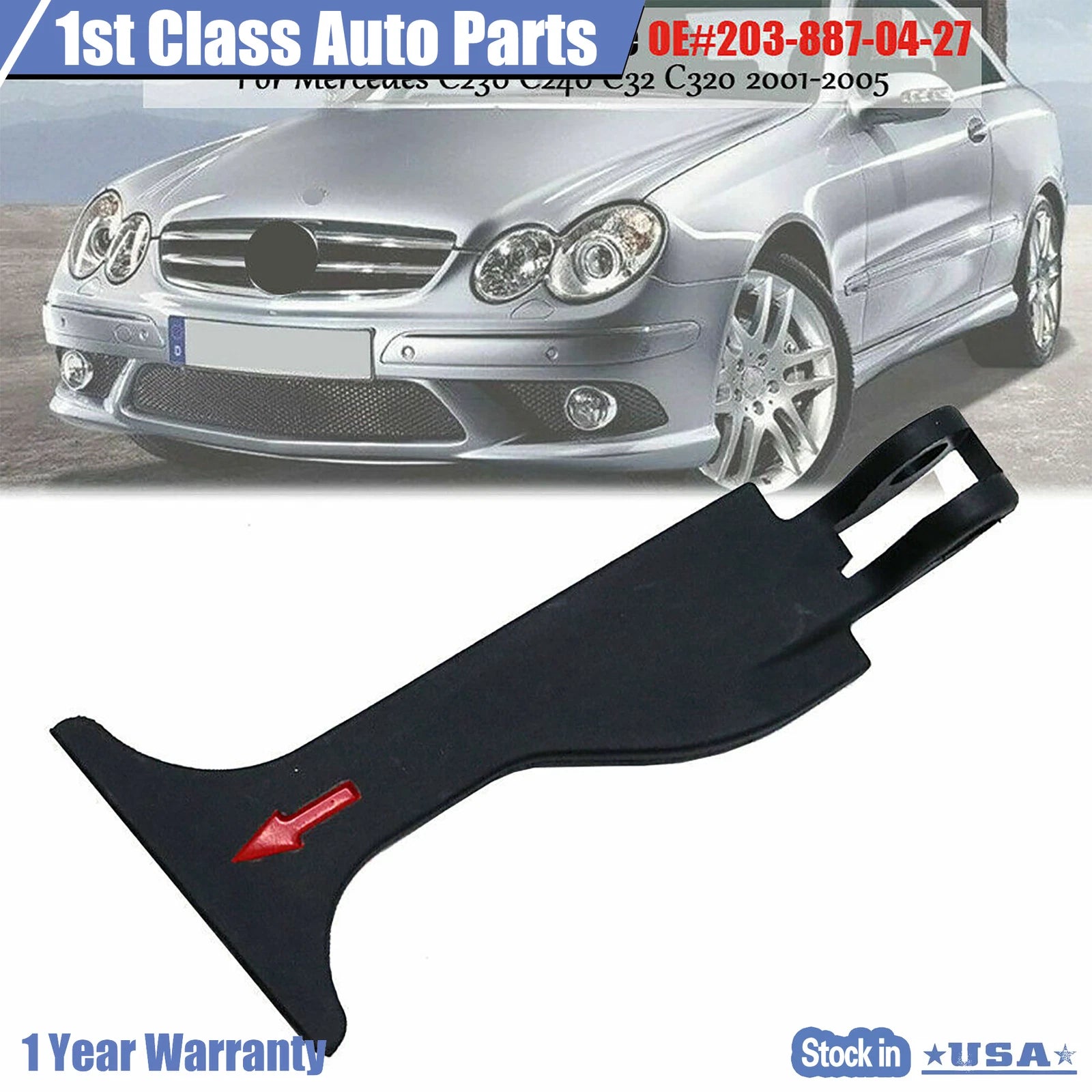 Hood Handle for Mercedes C230 C240 C32 C320 (2001-2005)