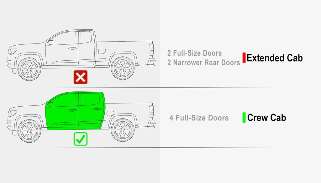 Set of 2 Black Side Step Nerf Bars for Chevy Colorado GMC Canyon (2015–2026)