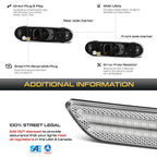 Set of 4 Clear Lens Side Marker Position Lamps for Mazda Miata MX-5