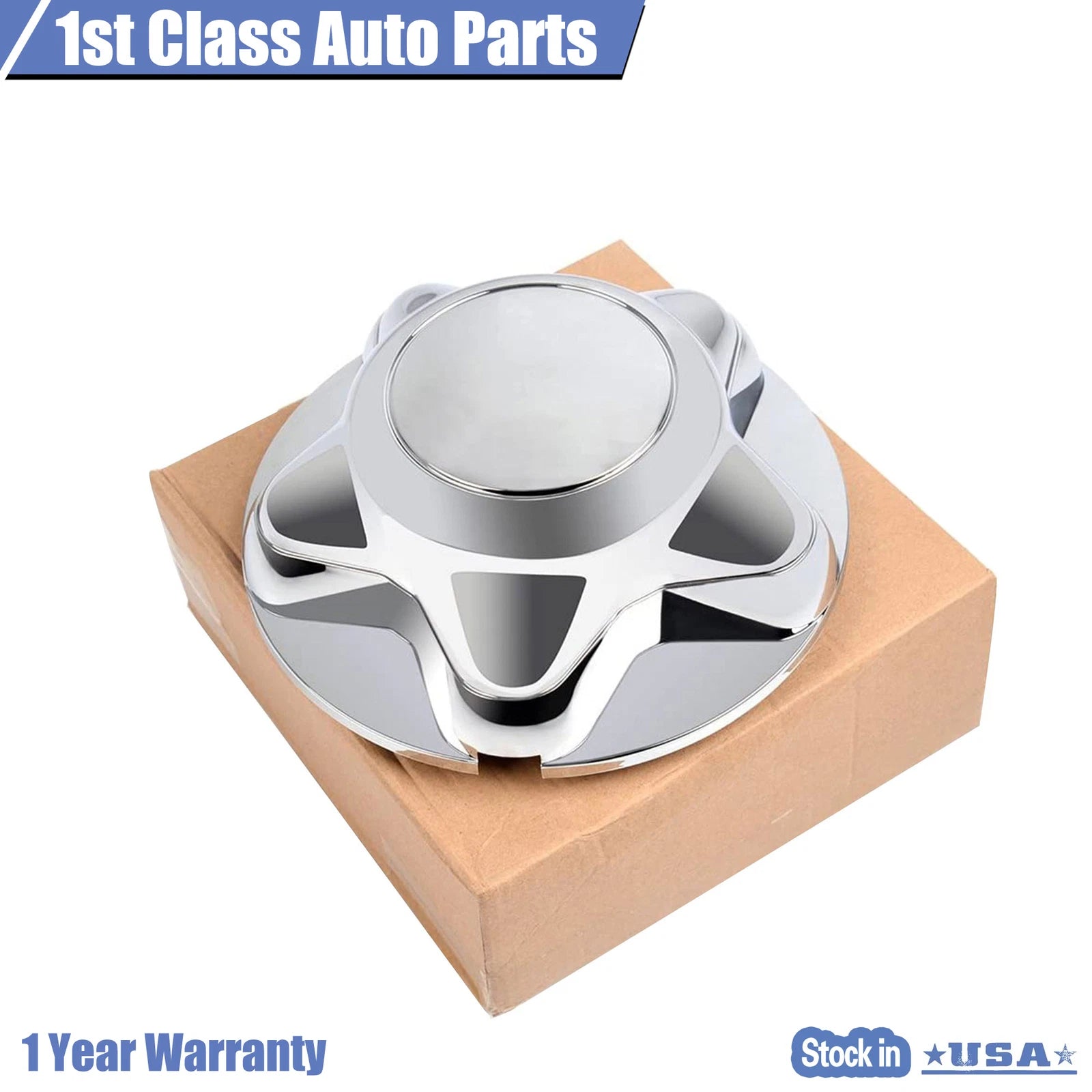 Set of 4 Chrome Wheel Center Hub Caps for Ford F150 (1997–2002)