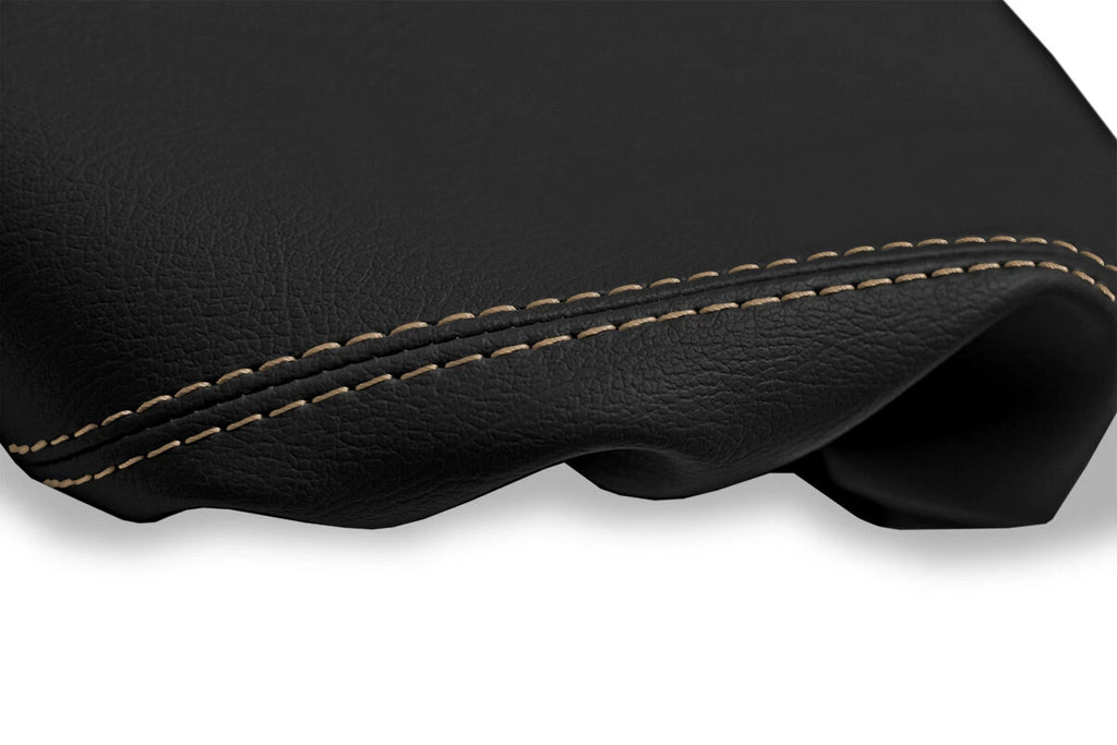 Armrest Cover for Mazda 3 (2003–2008) Leather Beige Stitch
