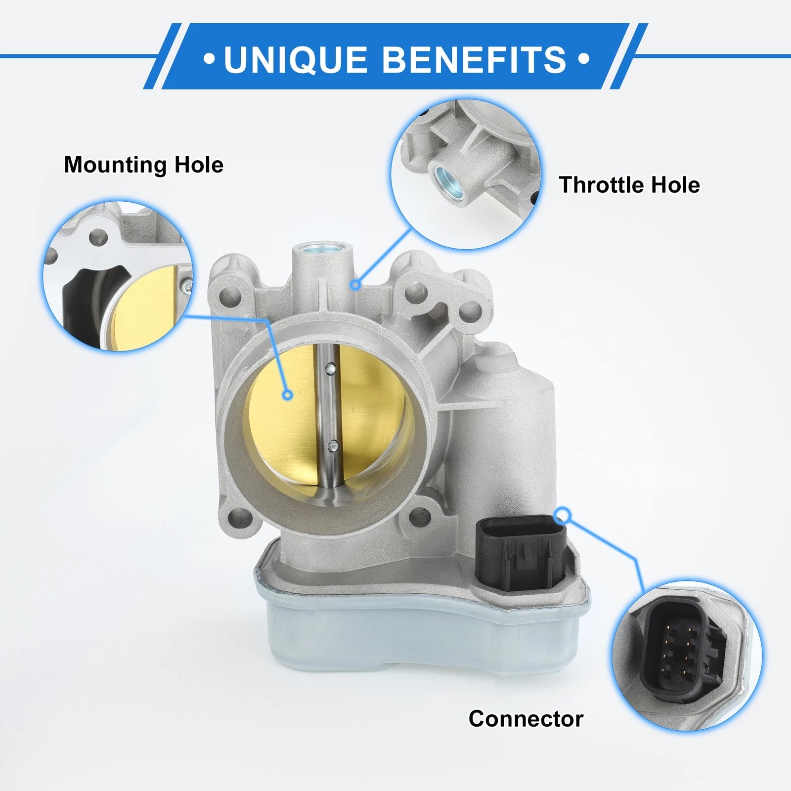 Throttle Body for Chevrolet Malibu (2004–2005) - 12568796, 12791257, 25312094