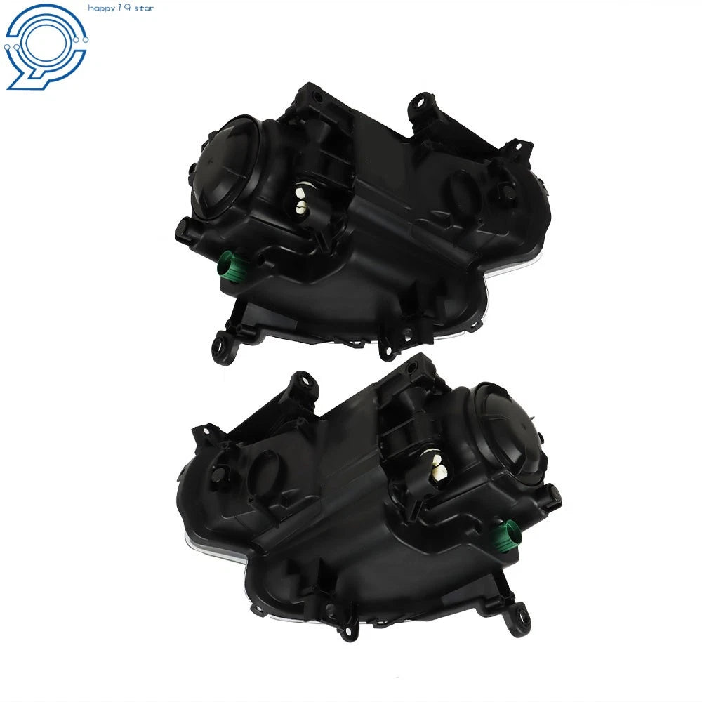 Set of 2 Projector Headlights for Jeep Cherokee (2014–2018) Black Housing