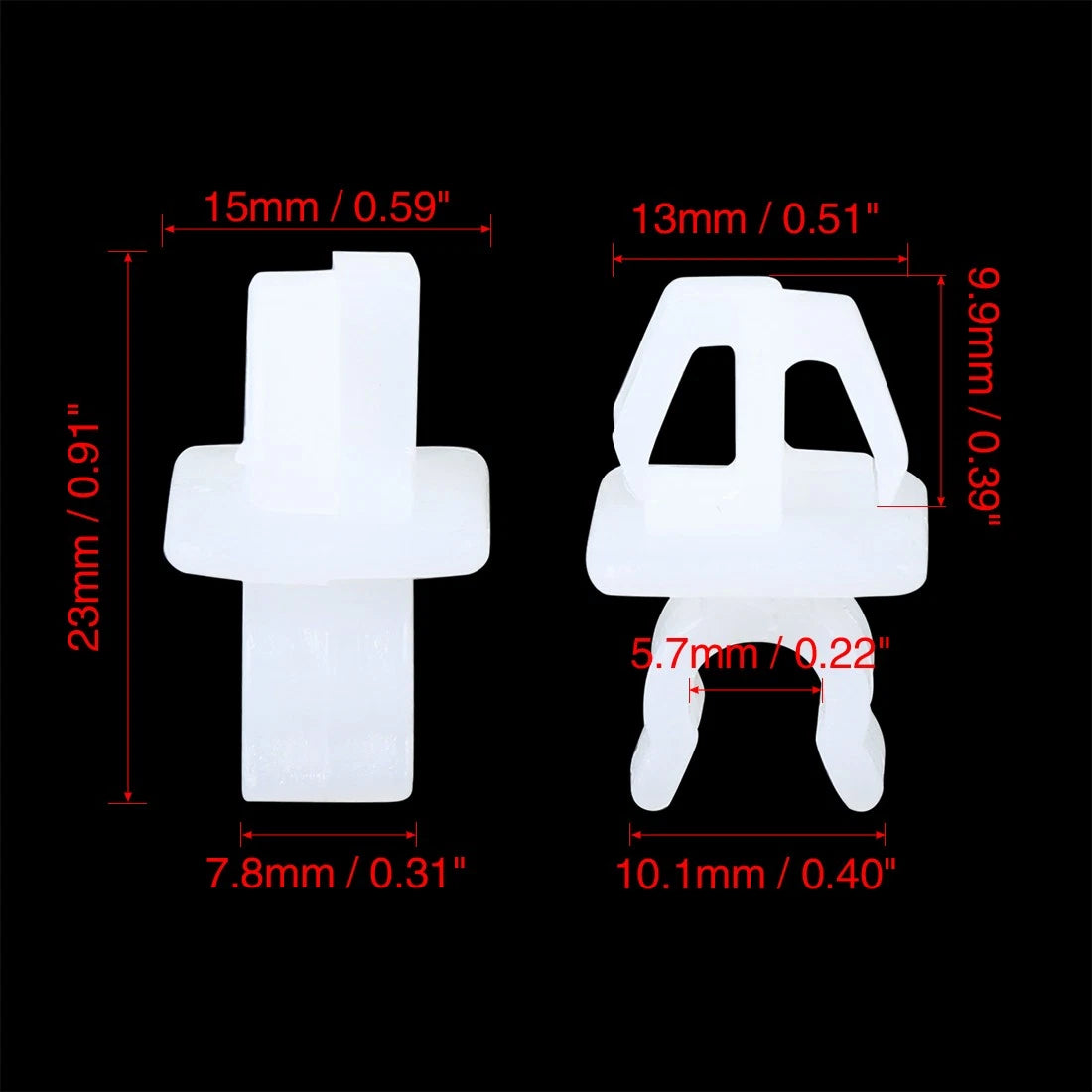 20pcs Hood Prop Rod Clip Retainer for Mitsubishi V31 V32 V33 (1990–1999)