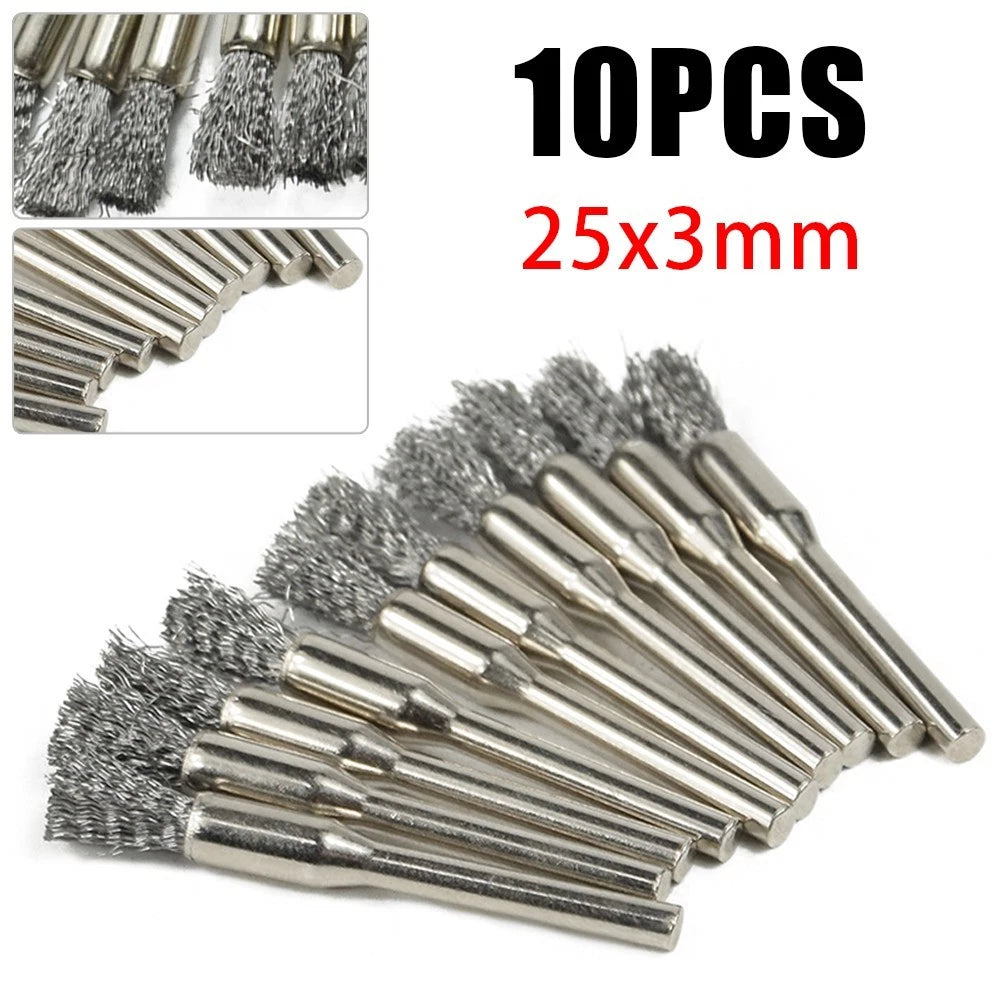 Wire Brush for Rotary Drill (Stainless Steel)