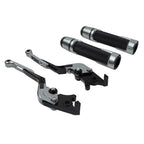 Extendable Brake Clutch Lever Grip Set for Kawasaki Ninja 650R (2006-2011)