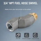 Fuel Transfer Pump Nozzle 3/4 NPT 360° Rotating for Fuel Swivel