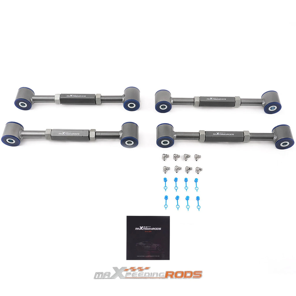 Set of 4 Adjustable Rear Lower Camber Arms Toe Kit for Honda Accord (1998–2002)