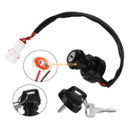Ignition Key Switch for Yamaha Wolverine 350, Warrior 350, Bruin 350 (2002–2009)