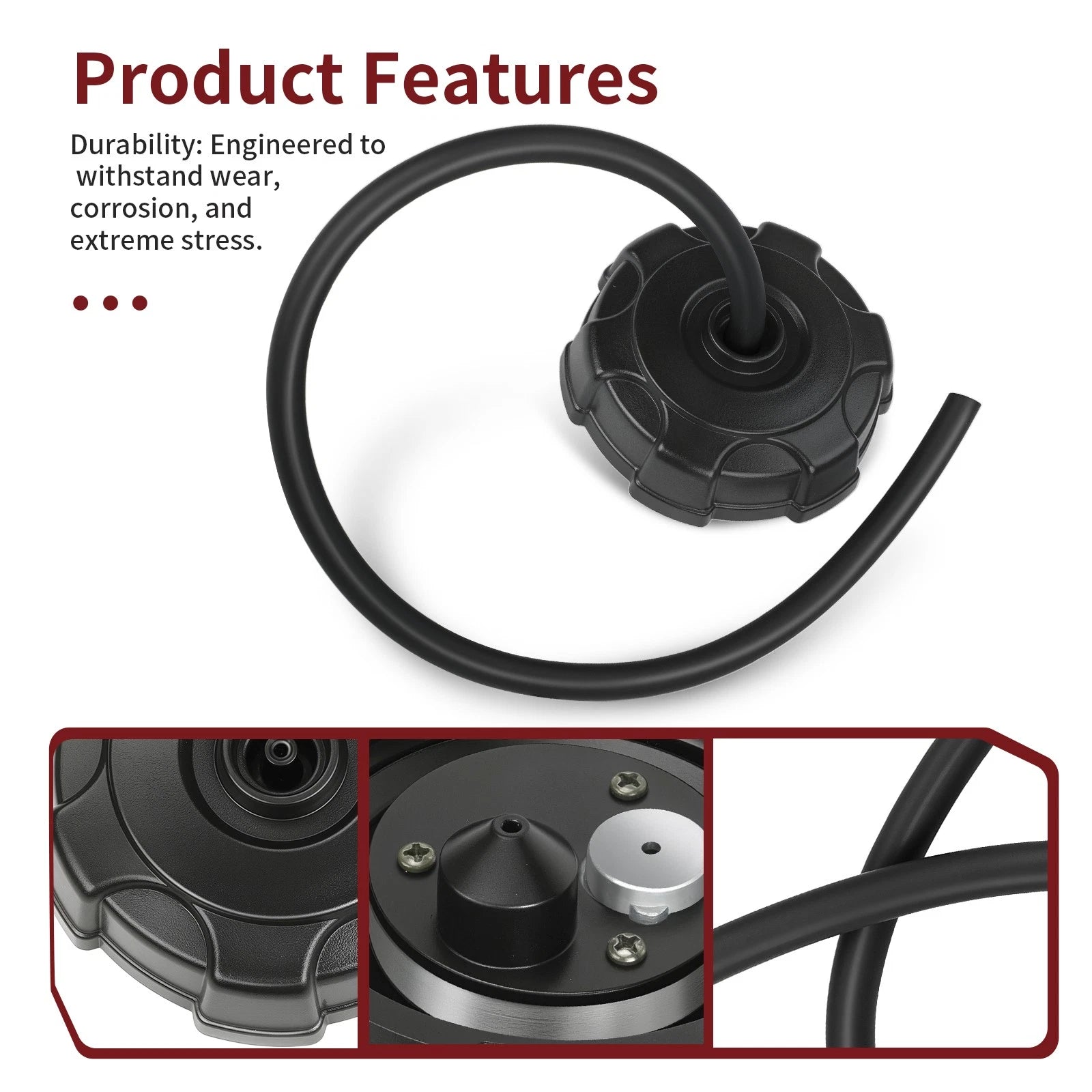 Fuel Tank Cap and Tube for Kawasaki Prairie 360 300 Bayou 300 250 400 (1999–2006) 51048-1133