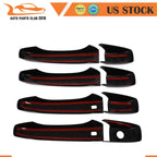 Set of 2 Door Handle Covers for Dodge Grand Caravan (2008–2020) Carbon Fiber