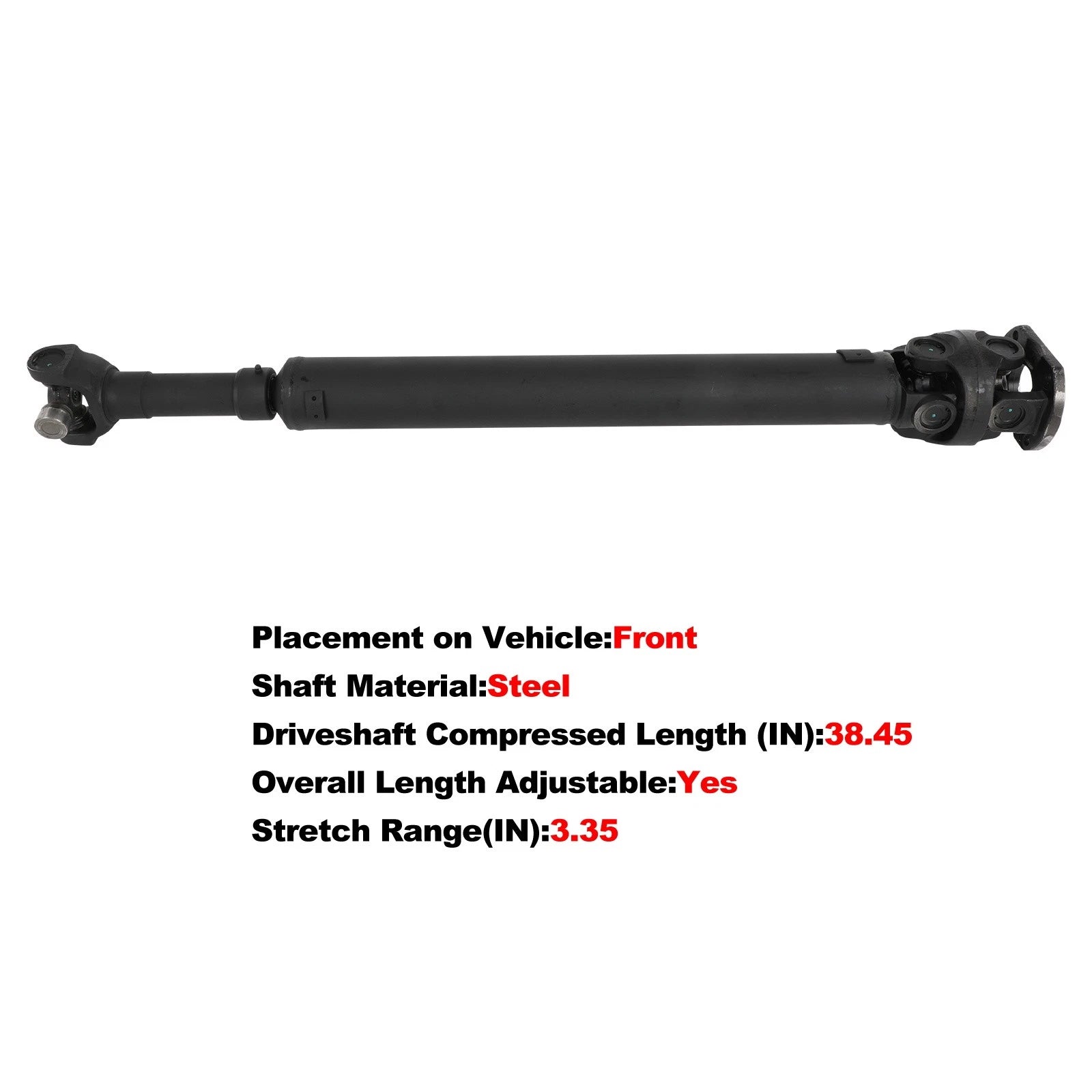 Drive Shaft for Ford F-250 Super Duty (2011–2016) V8 6.2L 4WD BC3Z4A376A