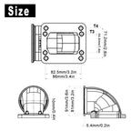 V-Band 90° Turbo Elbow Adapter Flange & Clamp for T3 T4 (2010–2015)