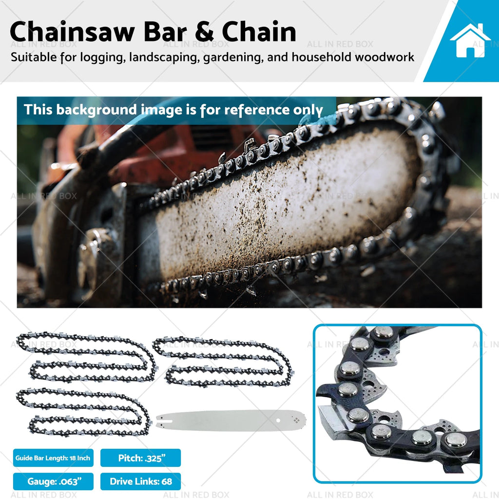 18'' Bar & Chain Combo .325 .063 68DL for Stihl MS 250 C (2008–2019)
