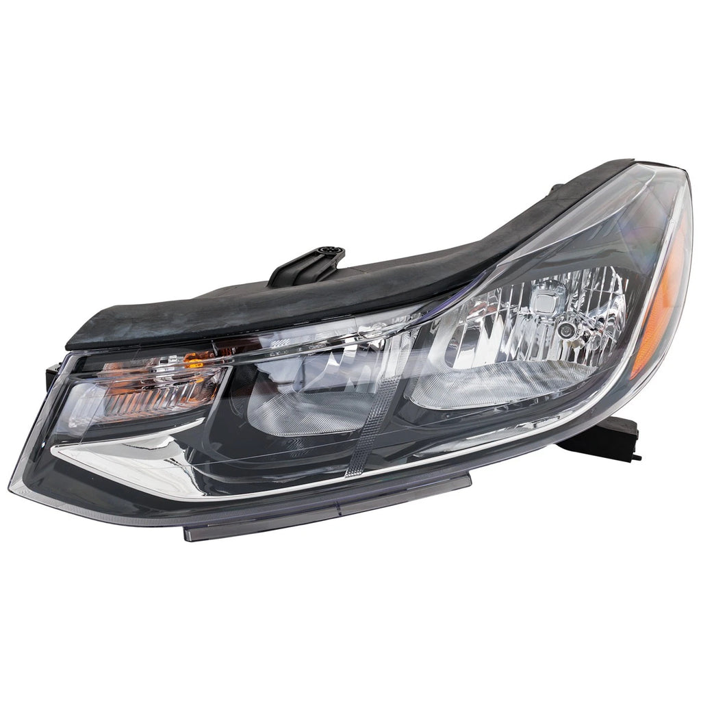 Headlight Pair for Chevrolet Trax (2017–2022) Halogen Chrome w/ Bulb