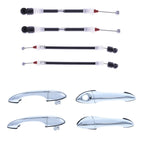 8pcs Chrome Outer Door Handle and Carrier Cable for BMW X5 (2000–2007)
