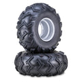 2 WANDA ATV Tires & Wheels 24X11-10 4 Lugs 156mm PCD 3+5 Silver