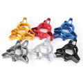 Pair Moto Fork Preload 17mm Adjuster for Universal (Silver/Black/Red/Gold/Blue)