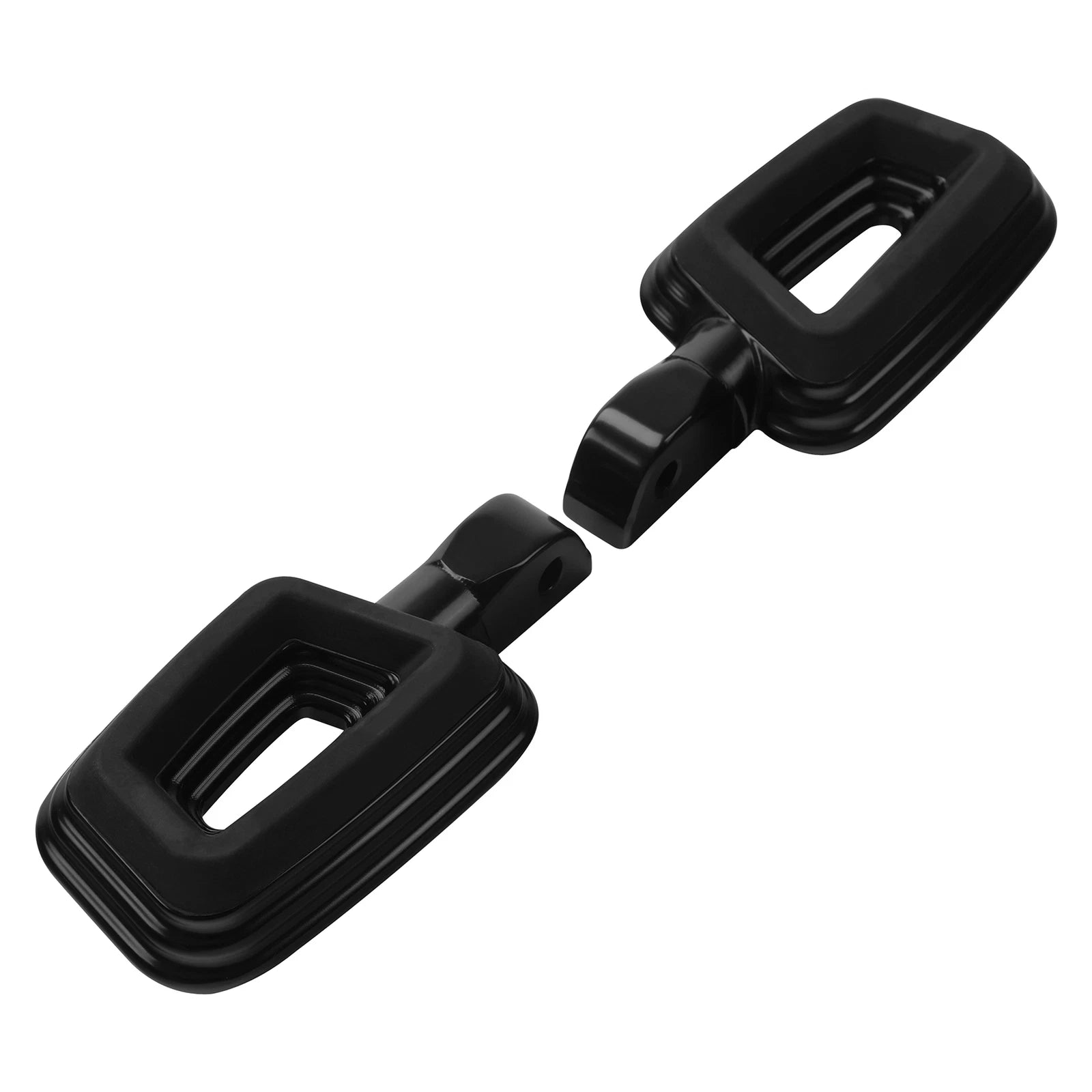 Black Passenger Foot Pegs for Harley Street Bob Low Rider (2018–2025)