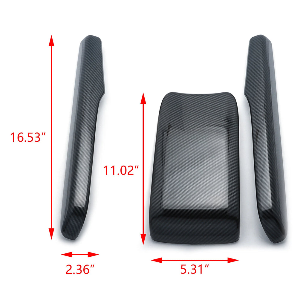 Carbon Fiber Pattern Center Armrest Box Panel Trim for Honda Civic (2016-2021)
