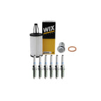 Wix Engine Oil Filter & NGK Spark Plug Kit for W218 CLS400 W212 E350 E400 (2012–2018)