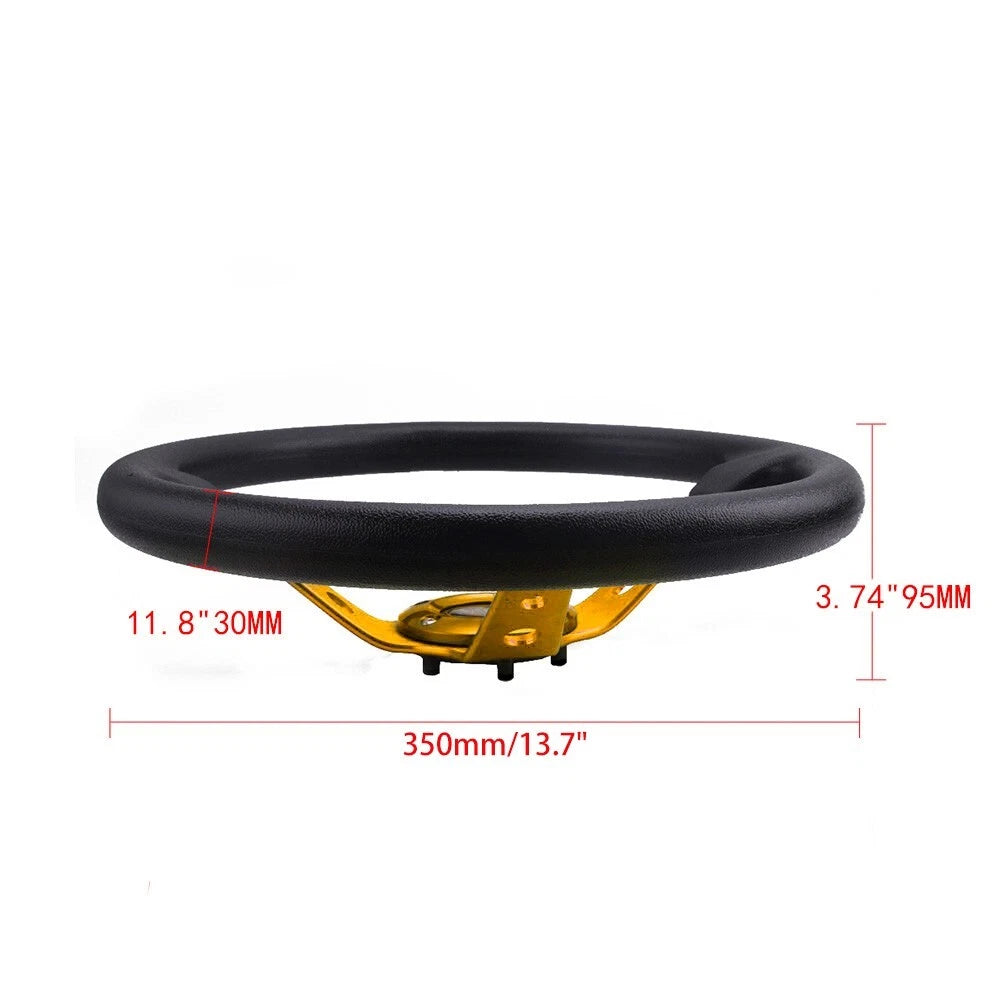 14" Deep Dish Racing Steering Wheel for Universal Fit (6 Bolt)