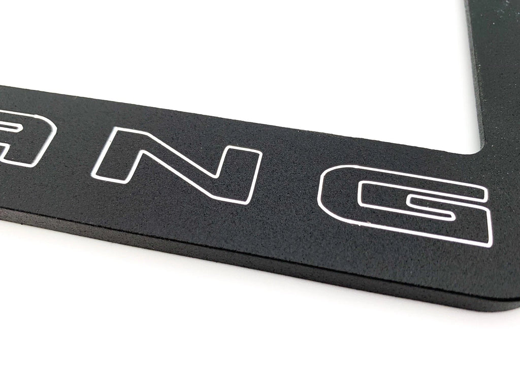 Engraved Billet Aluminum License Plate Frame for Ford Mustang (2015–2024)