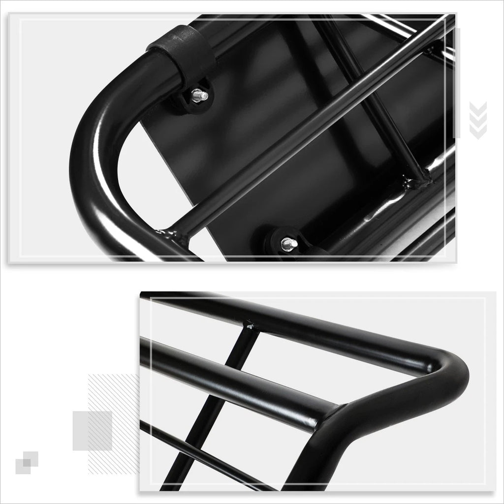 Matte Black Upper Grille Insert with Chrome Moulding for Kia Rio (2016–2017)