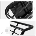 Matte Black Upper Grille Insert with Chrome Moulding for Kia Rio (2016–2017)