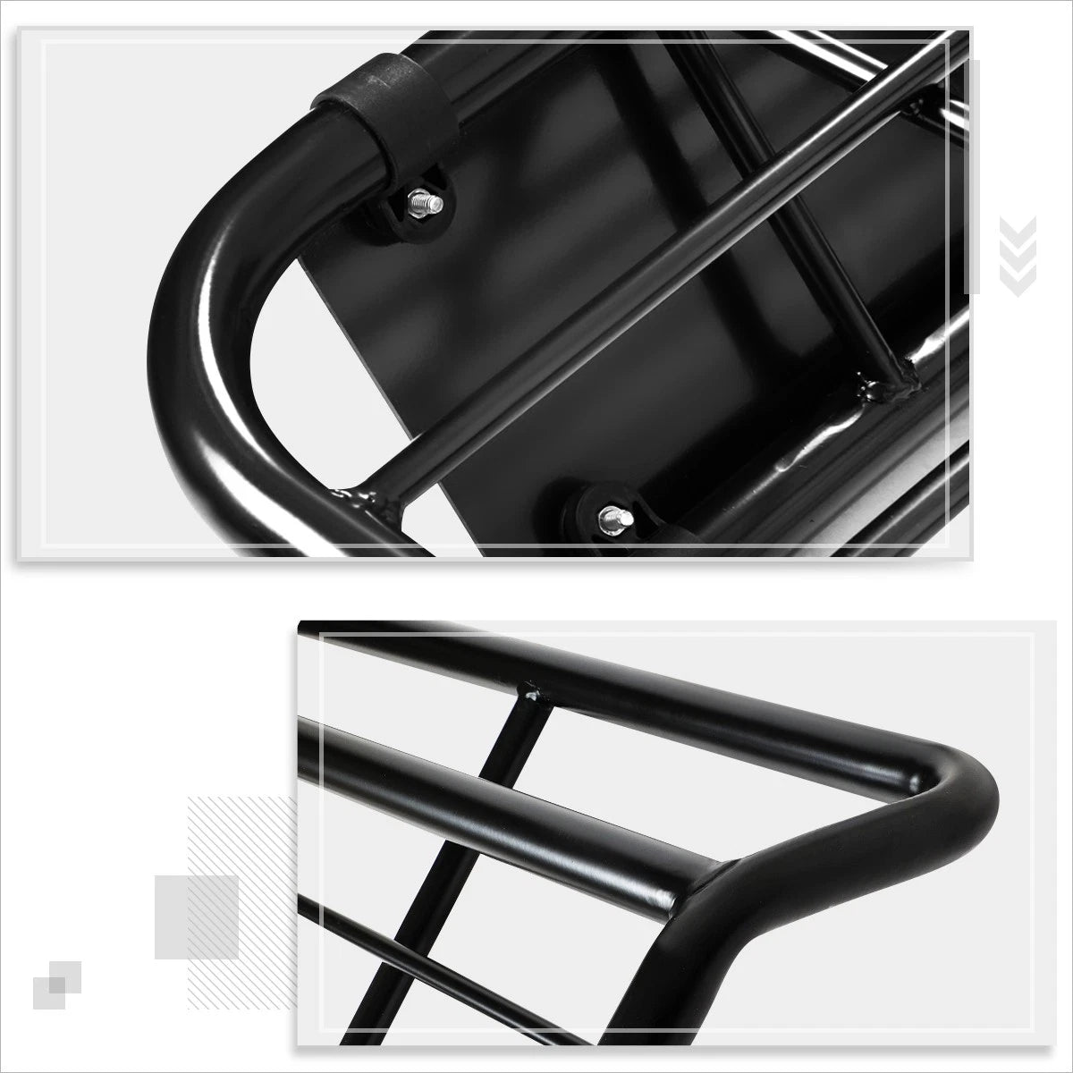 Matte Black Upper Grille Insert with Chrome Moulding for Kia Rio (2016–2017)