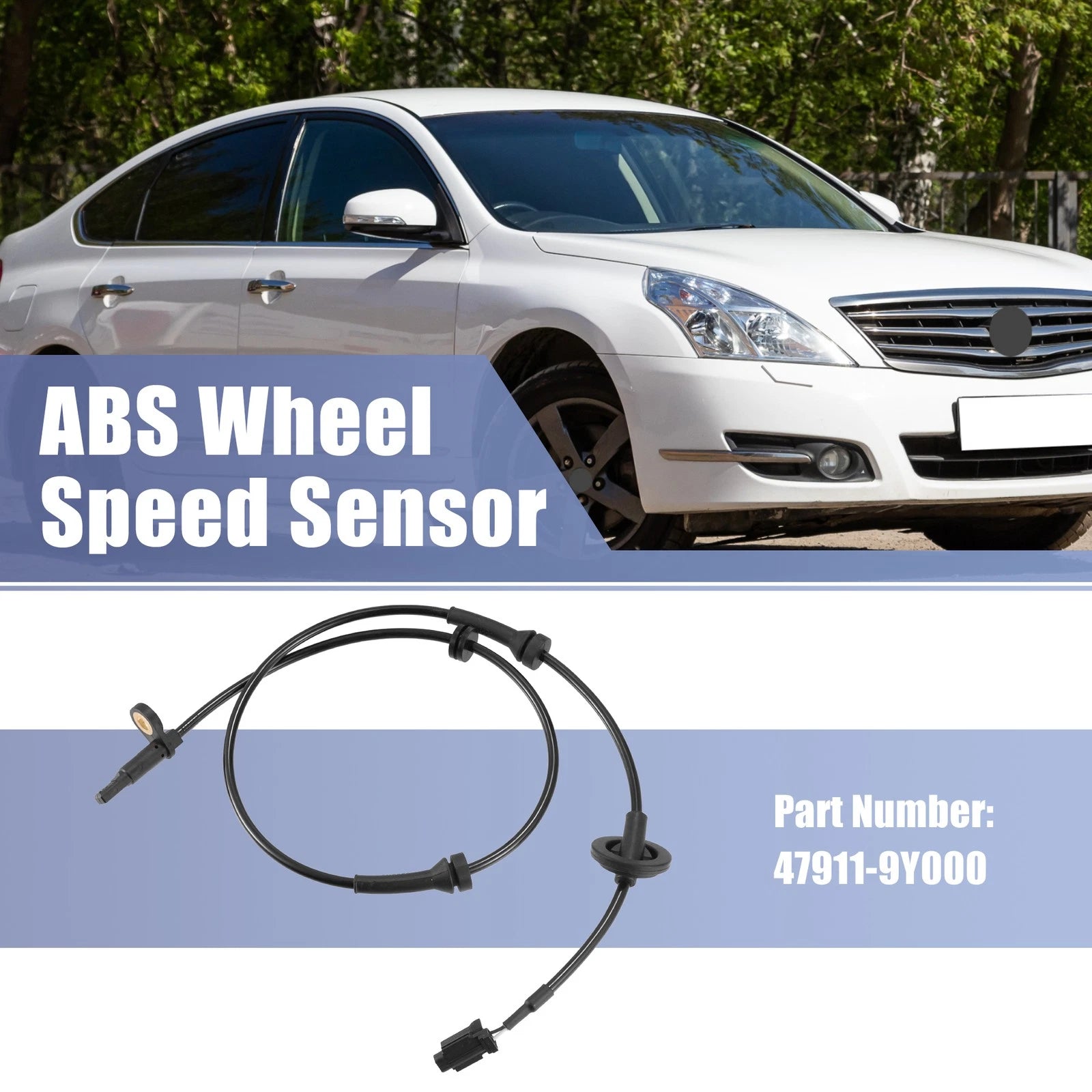 ABS Wheel Speed Sensor Front Left 47911-9Y000 for Nissan Teana (2003–2008)