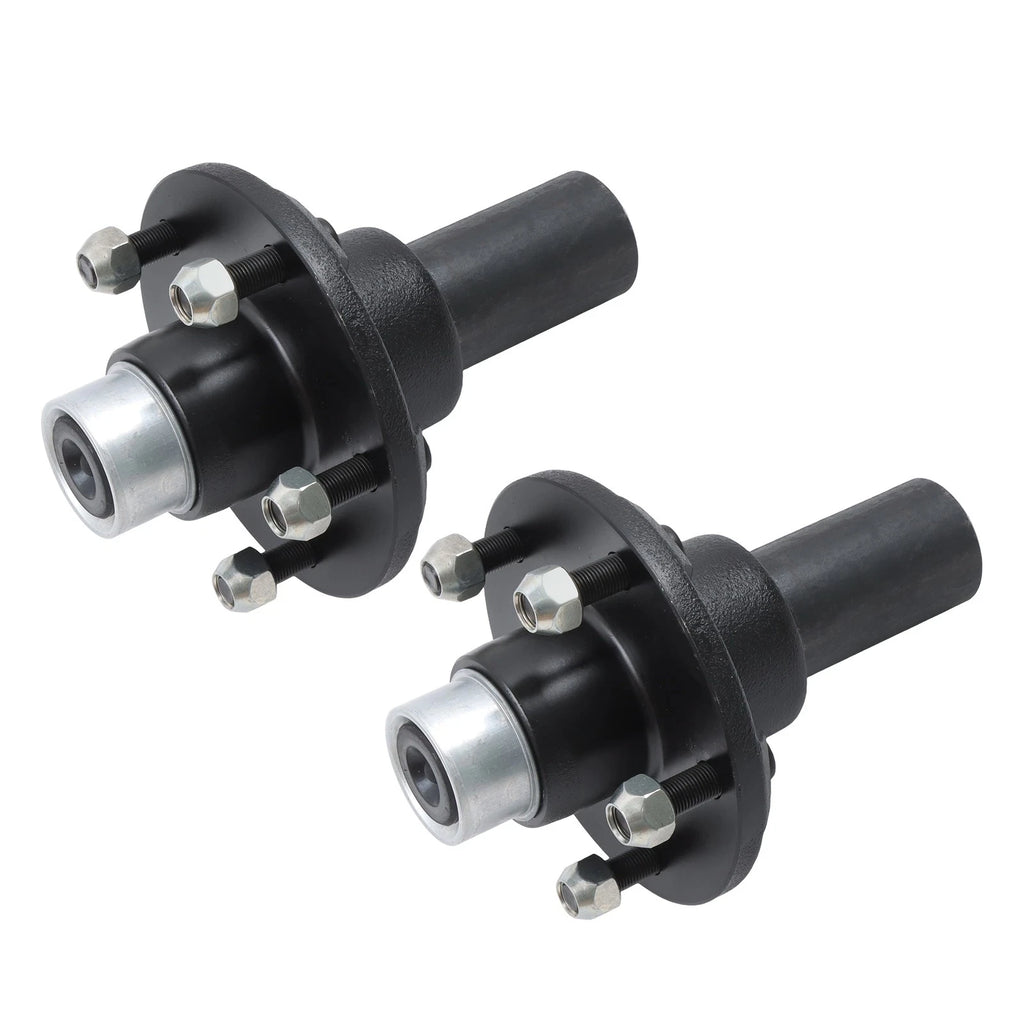 2-Pack Trailer Hub Kit for 5-Lug 4.5" Spindle (Round)