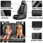 Full Set Car Seat Covers for Toyota Tacoma (2016–2023) Leather Gray