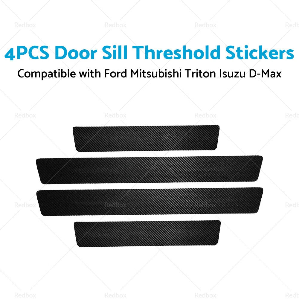 Set of 4 Door Sill Threshold Stickers for Ford Ranger Wildtrak (2015–2023)