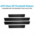 Set of 4 Door Sill Threshold Stickers for Ford Ranger Wildtrak (2015–2023)