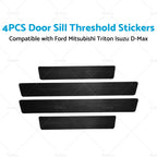 Set of 4 Door Sill Threshold Stickers for Ford Ranger Wildtrak (2015–2023)