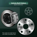 2X 20mm Hubcentric Wheel Spacers 5x4.5 12x1.25 for Subaru Impreza WRX STI