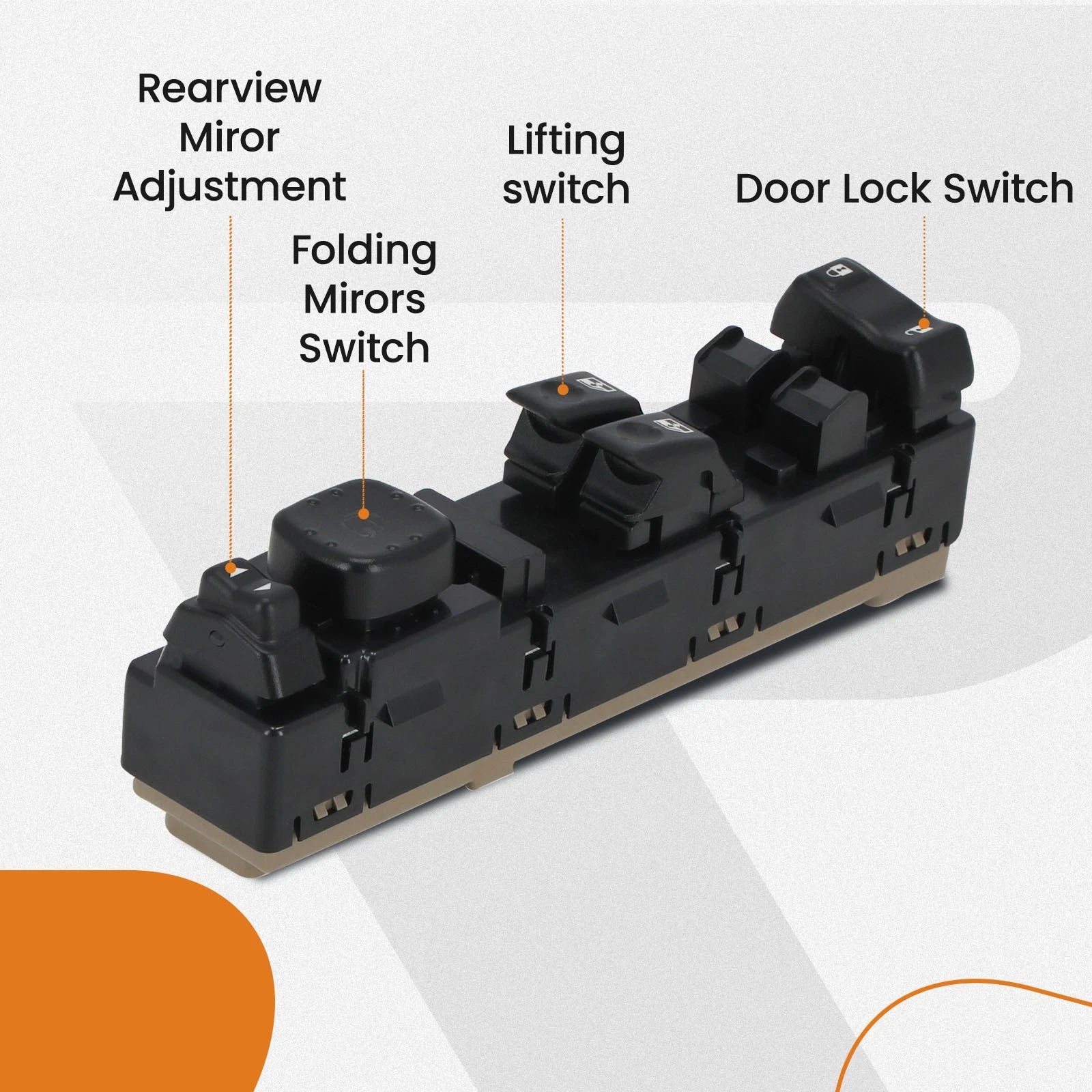Driver Side Master Power Window Switch for Chevy GMC Silverado (2003–2007) 15883322